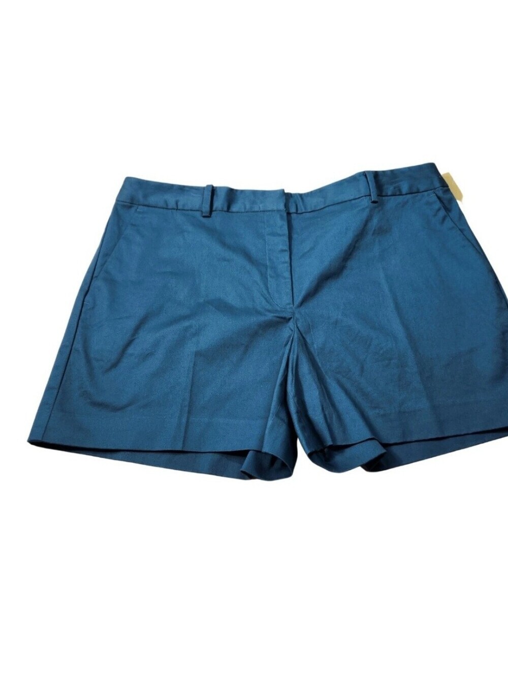 Michael Kors Women's Shorts Size 16 Nassau Teal Stretch Classic Twill Green 04